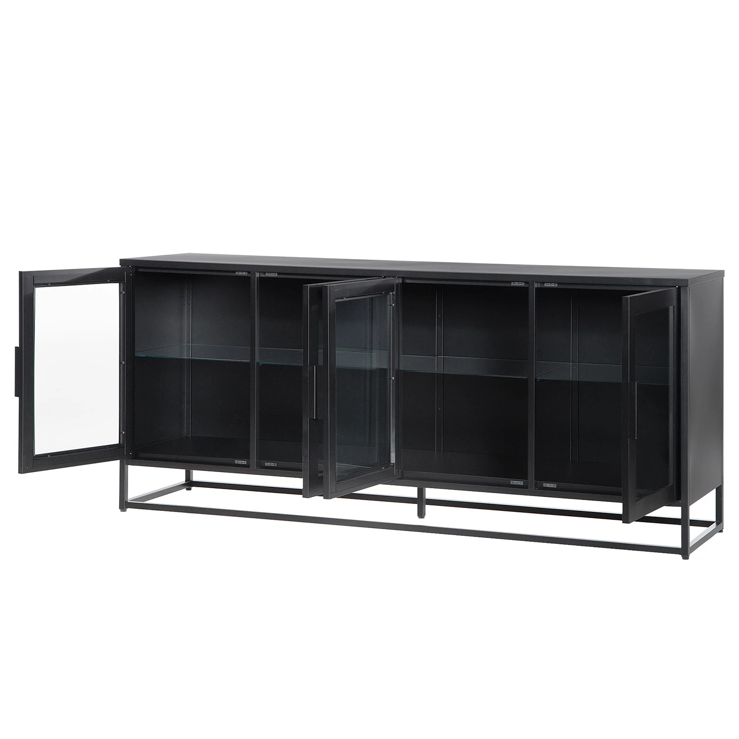 Ars manufacti Sideboard Kayys - Glas / Metall - Schwarz 12 Ars manufacti Sideboard Kayys - Glas / Metall - Schwarz – Bild 12