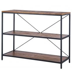 Ars manufacti Regal Grasby - Altholz Pinie / Metall - Pinie Dunkel / Schwarz