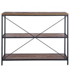 Ars manufacti Regal Grasby - Altholz Pinie / Metall - Pinie Dunkel / Schwarz -Wohnzimmermöbel boutique en ligne 1000219219 220303 040 DETAILS P000000001000219219