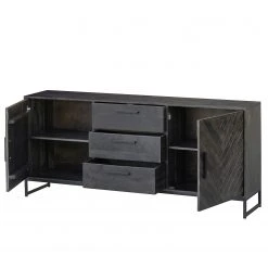Jack & Alice Sideboard Loga - Akazie massiv / Eisen - Akazie Grau -Wohnzimmermöbel boutique en ligne 1000219275 210303 09481200003 DETAILS P000000001000219275