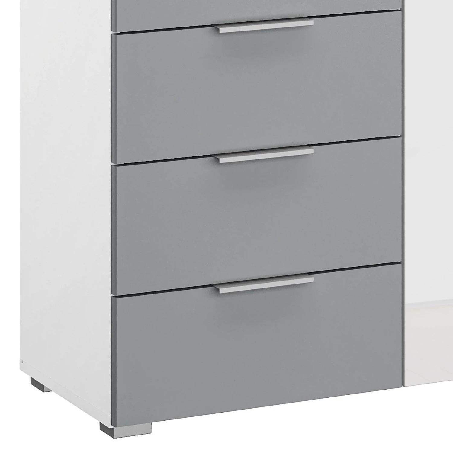 Rauch Orange Kommode Bellezza II - Hochglanz Weiß / Grau 4 Rauch Orange Kommode Bellezza II - Hochglanz Weiß / Grau – Bild 4