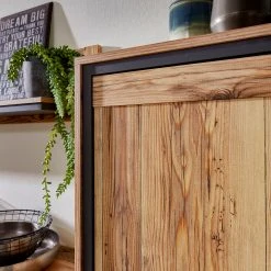 Ridgevalley Wohnwand Priay III (4-teilig) - Inkl. Beleuchtung - Lärche Dekor / Graphit -Wohnzimmermöbel boutique en ligne 1000221769 200831 14271800043 DETAILS P000000001000221769