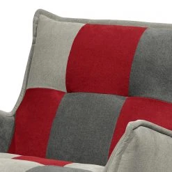 Fredriks Sessel Tutu - Microfaser - Microfaser Ranu Patchwork: Beere / Grau - Ohne Hocker - Mit Armlehnen -Wohnzimmermöbel boutique en ligne 1000222083 201113 12561300165 DETAILS P000000001000222083