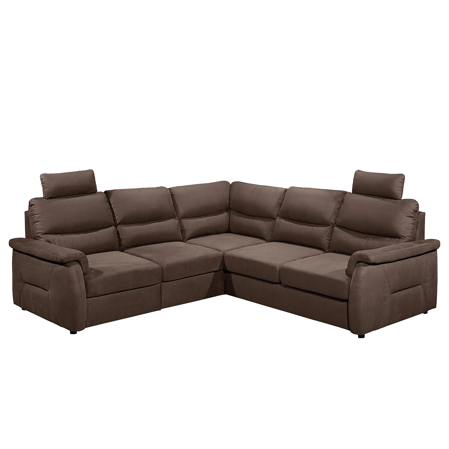 Fredriks Ecksofa Gladwin - Microfaser Zari: Espresso - Schlaffunktion davorstehend rechts 1 Fredriks Ecksofa Gladwin - Microfaser Zari: Espresso - Schlaffunktion davorstehend rechts