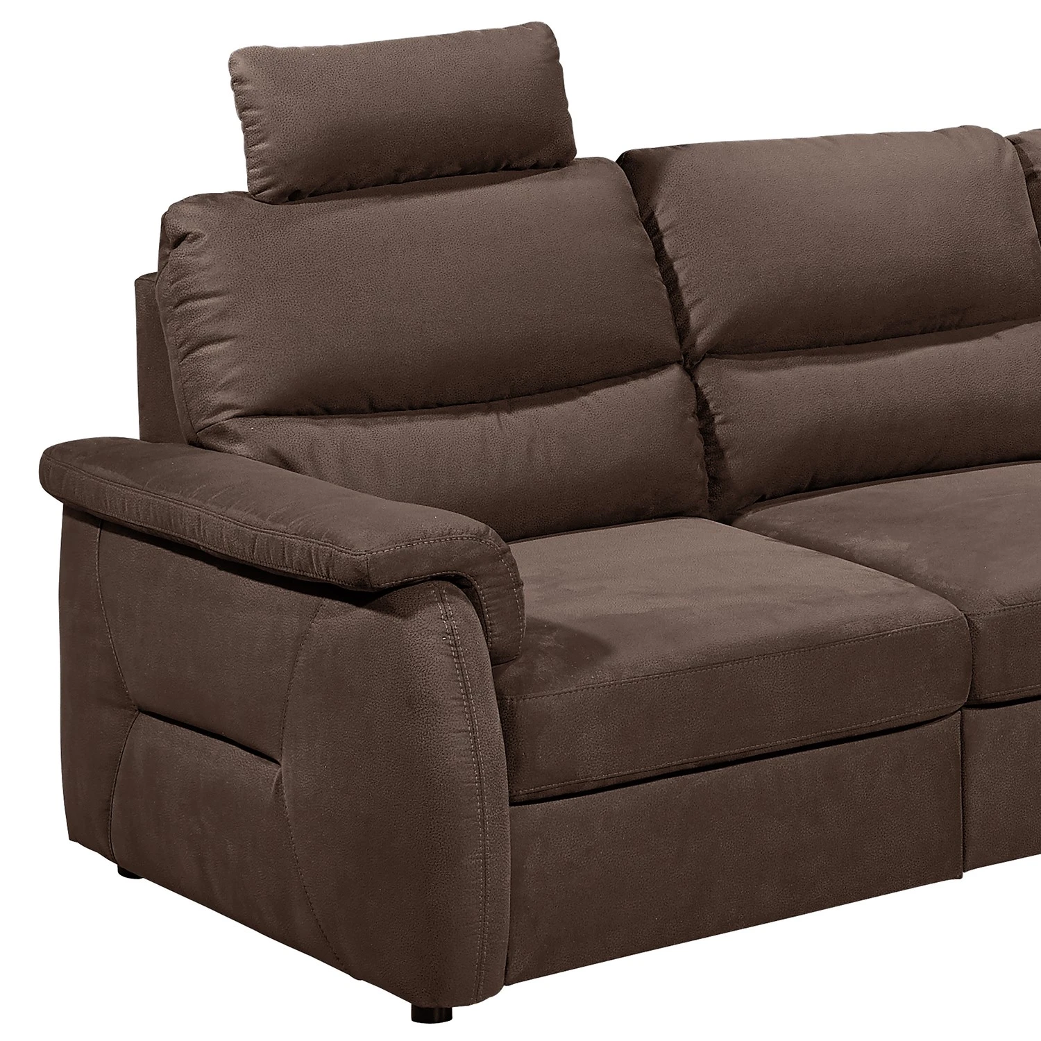 Fredriks Ecksofa Gladwin - Microfaser Zari: Espresso - Schlaffunktion davorstehend rechts 12 Fredriks Ecksofa Gladwin - Microfaser Zari: Espresso - Schlaffunktion davorstehend rechts – Bild 12