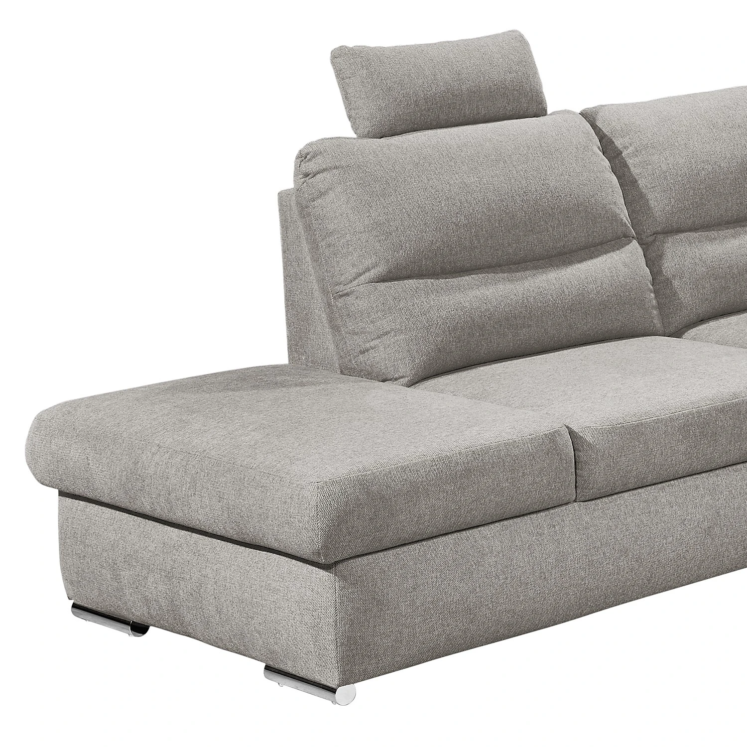 Fredriks Ecksofa Caldwell - Webstoff - Webstoff Roge: Silber - Ottomane davorstehend links 10 Fredriks Ecksofa Caldwell - Webstoff - Webstoff Roge: Silber - Ottomane davorstehend links – Bild 10