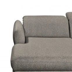 Fredriks Wohnlandschaft Glenmoore - Webstoff - Webstoff Ganum: Steingrau - Longchair davorstehend links / Ottomane rechts -Wohnzimmermöbel boutique en ligne 1000222220 201113 21121300178 DETAILS P000000001000222220