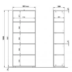 Germania Aktenregal GW-Profi 2.0 - Hellgrau / Graphit - Höhe: 200 cm 13 Germania Aktenregal GW-Profi 2.0 - Hellgrau / Graphit - Höhe: 200 cm -Wohnzimmermöbel boutique en ligne 1000222869 200821 11192900042 SKETCH DETAILS P000000001000222869 sketch