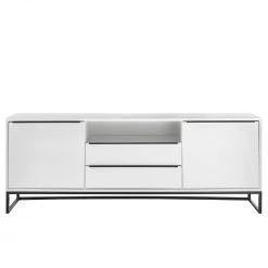 Fredriks Wohnkombination White Hall (2-teilig) - Matt Weiß / Schwarz -Wohnzimmermöbel boutique en ligne 1000222881 210216 14110600040 DETAILS P000000001000222881