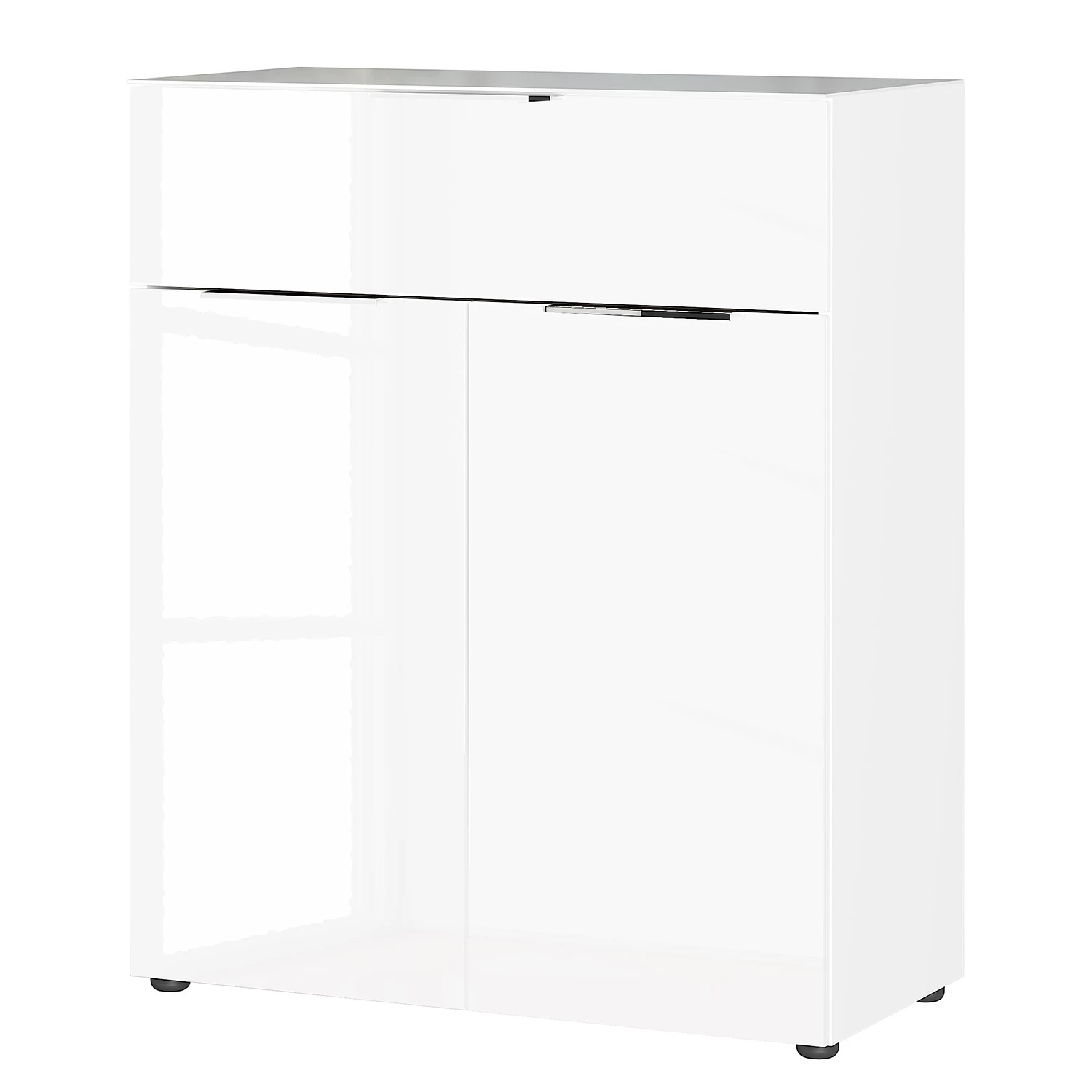 Germania Kommode Oakland II - Glas - Weiß 1 Germania Kommode Oakland II - Glas - Weiß