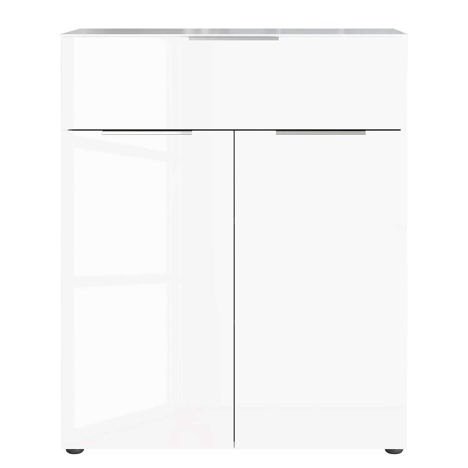 Germania Kommode Oakland II - Glas - Weiß 2 Germania Kommode Oakland II - Glas - Weiß – Bild 2