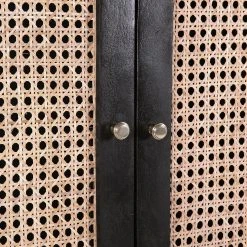 Red Living Schrank Mokena - Wiener Geflecht / Mango massiv - Natur / Mango Schwarz 8 Red Living Schrank Mokena - Wiener Geflecht / Mango massiv - Natur / Mango Schwarz -Wohnzimmermöbel boutique en ligne 1000223461 200826 12345400006 DETAILS P000000001000223461