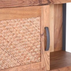 Ars manufacti Highboard Leyma - Rattan / Akazie massiv - Akazie / Anthrazit 9 Ars manufacti Highboard Leyma - Rattan / Akazie massiv - Akazie / Anthrazit -Wohnzimmermöbel boutique en ligne 1000223472 200826 12351700025 DETAILS P000000001000223472