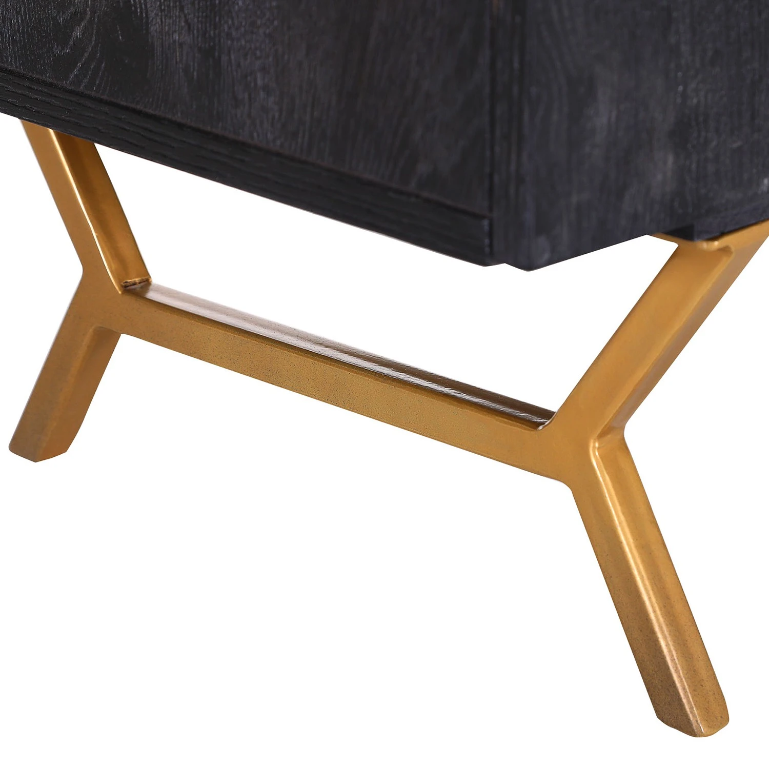 Red Living Kommode Worland I - Echtholzfurnier / Metall - Eiche Schwarz / Gold 6 Red Living Kommode Worland I - Echtholzfurnier / Metall - Eiche Schwarz / Gold – Bild 6