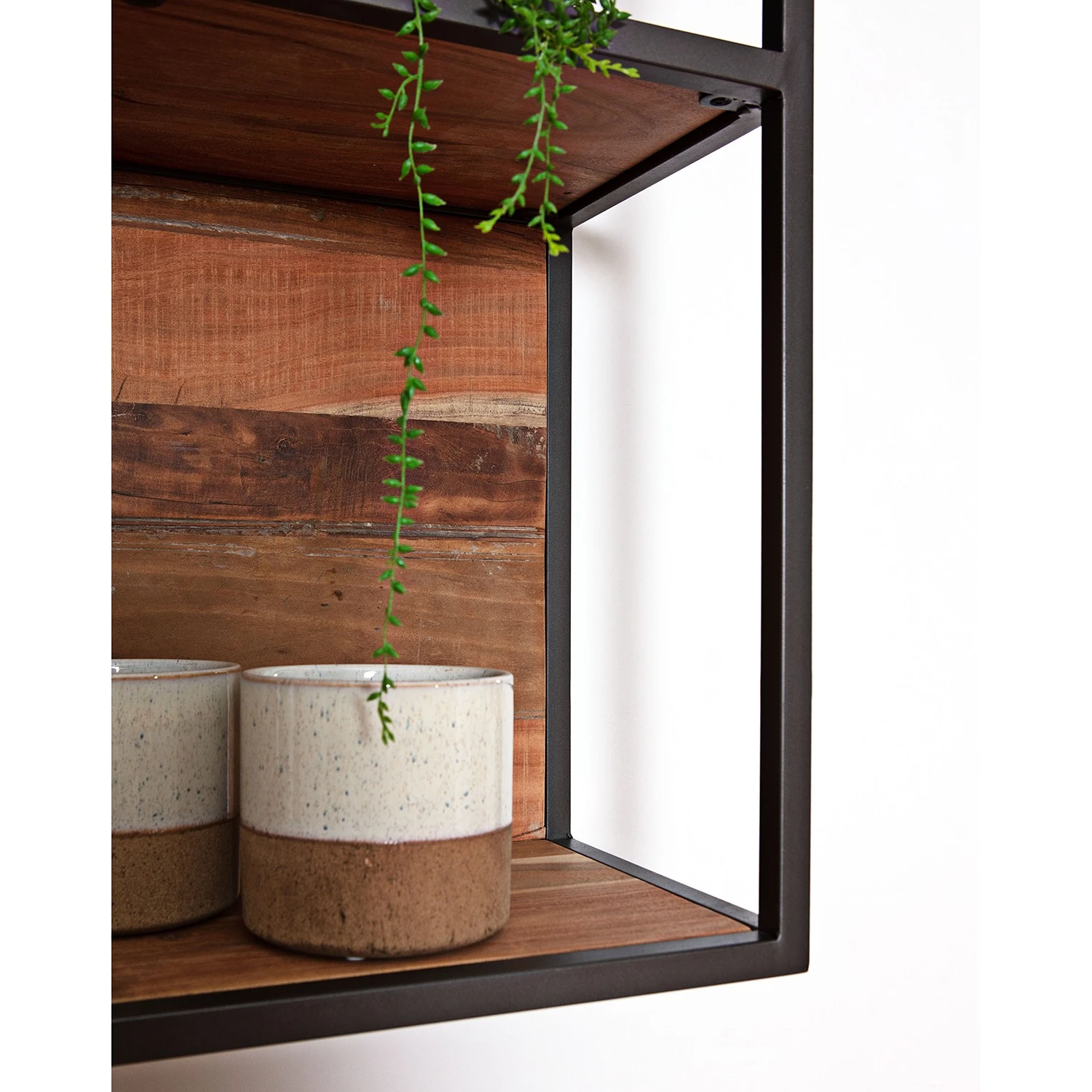 Ars manufacti Wandregal Fyfield - Akazie massiv / Metall - Akazie / Grau 3 Ars manufacti Wandregal Fyfield - Akazie massiv / Metall - Akazie / Grau – Bild 3