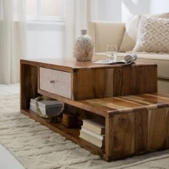Ars manufacti Couchtisch Buuda - Akazie massiv - Ecru / Akazie -Wohnzimmermöbel boutique en ligne 1000223548 220317 021 MOOD DETAILS P000000001000223548 mood
