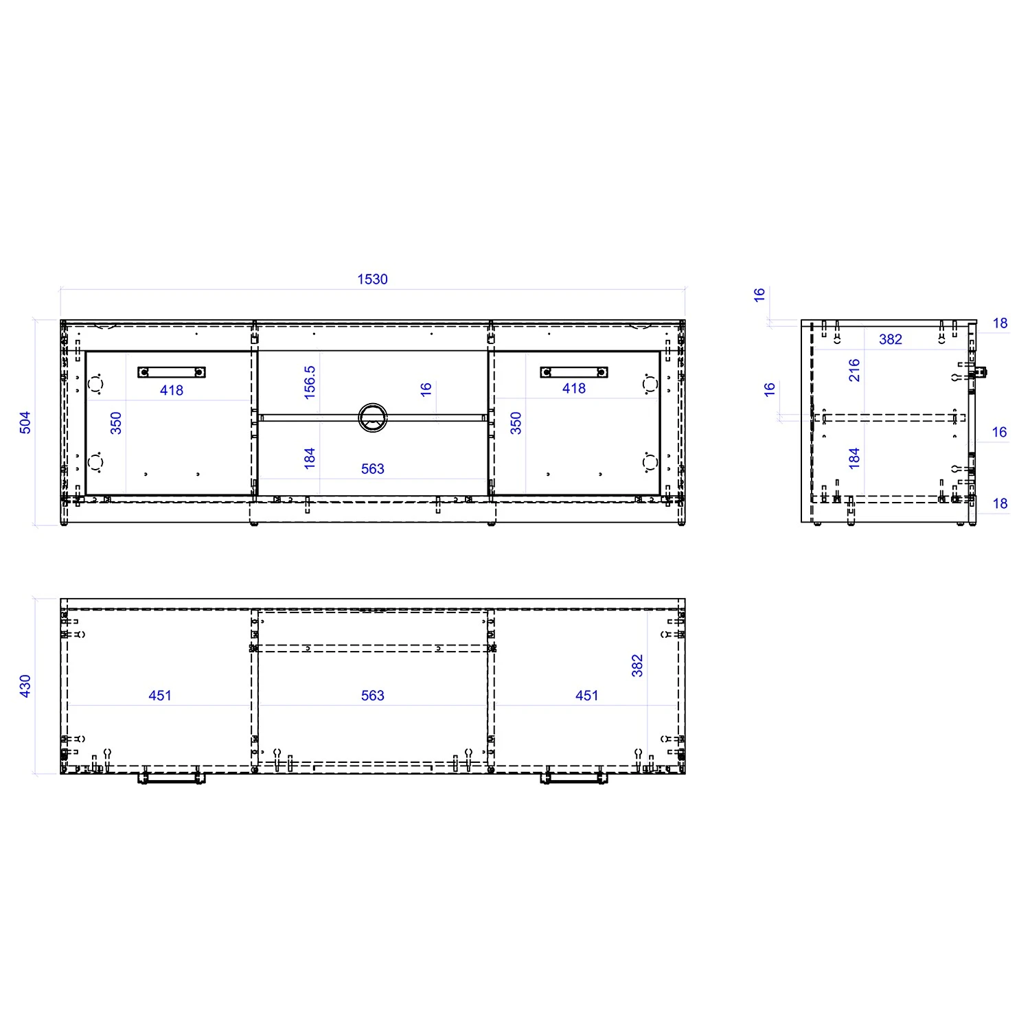 Red Living TV-Lowboard Buzan - Altholz Dekor / Anthrazit 6 Red Living TV-Lowboard Buzan - Altholz Dekor / Anthrazit – Bild 6