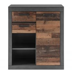 Red Living Kommode Buzan IV - Altholz Dekor / Anthrazit -Wohnzimmermöbel boutique en ligne 1000223918 200828 15451500088 DETAILS P000000001000223918