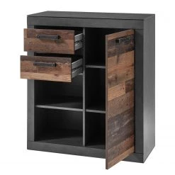 Red Living Kommode Buzan IV - Altholz Dekor / Anthrazit -Wohnzimmermöbel boutique en ligne 1000223918 200828 15452200089 DETAILS P000000001000223918