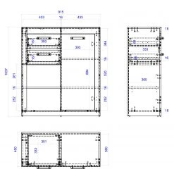 Red Living Kommode Buzan IV - Altholz Dekor / Anthrazit -Wohnzimmermöbel boutique en ligne 1000223918 210202 14162700005 SKETCH DETAILS P000000001000223918 sketch