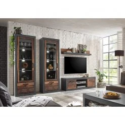 Red Living Wohnwand Buzan IV (4-teilig) - Altholz Dekor / Anthrazit -Wohnzimmermöbel boutique en ligne 1000223924 200828 15494500143 MOOD DETAILS P000000001000223924 mood