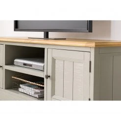 Maison Belfort TV-Lowboard Lavalle - Kiefer teilmassiv - Kiefer / Hellgrau -Wohnzimmermöbel boutique en ligne 1000224141 210723 09290000004 DETAILS P000000001000224141