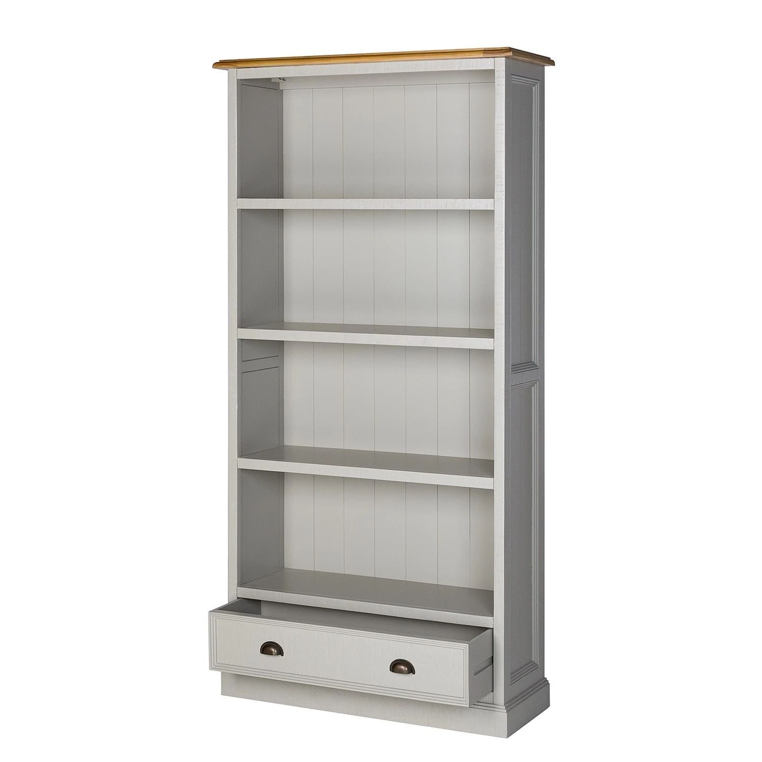 Maison Belfort Regal Lavalle - Kiefer teilmassiv - Kiefer / Hellgrau 2 Maison Belfort Regal Lavalle - Kiefer teilmassiv - Kiefer / Hellgrau – Bild 2