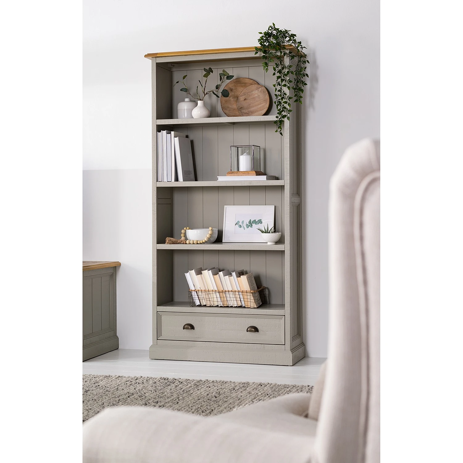 Maison Belfort Regal Lavalle - Kiefer teilmassiv - Kiefer / Hellgrau 3 Maison Belfort Regal Lavalle - Kiefer teilmassiv - Kiefer / Hellgrau – Bild 3