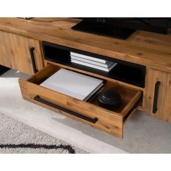 Ars manufacti TV-Lowboard Urban Industry II - Akazie teilmassiv / Metall - Akazie / Schwarz -Wohnzimmermöbel boutique en ligne 1000224206 220118 085457000036 DETAILS P000000001000224206