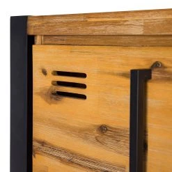 Ars manufacti Higboard Urban Industry I - Akazie teilmassiv / Metall - Akazie / Schwarz -Wohnzimmermöbel boutique en ligne 1000224212 220729 065 DETAILS P000000001000224212