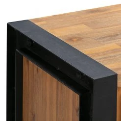 Ars manufacti Sideboard Urban Industry IV - Akazie teilmassiv / Metall - Akazie / Schwarz -Wohnzimmermöbel boutique en ligne 1000224216 210625 12375100005 DETAILS P000000001000224216