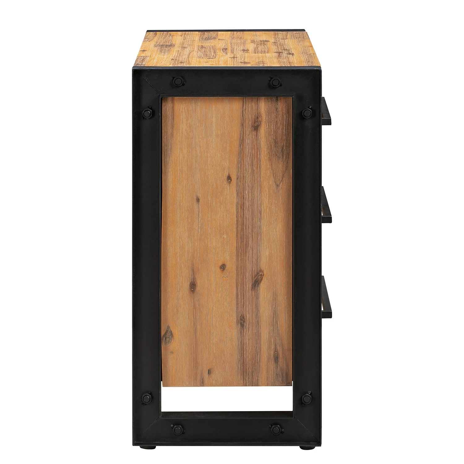 Ars manufacti Kommode Urban Industry - Akazie teilmassiv / Metall - Akazie / Schwarz 4 Ars manufacti Kommode Urban Industry - Akazie teilmassiv / Metall - Akazie / Schwarz – Bild 4