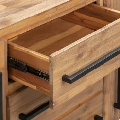 Ars manufacti Sideboard Urban Industry II - Akazie teilmassiv / Metall - Akazie / Schwarz 43 Ars manufacti Sideboard Urban Industry II - Akazie teilmassiv / Metall - Akazie / Schwarz -Wohnzimmermöbel boutique en ligne 1000224223 210714 07374300042 DETAILS P000000001000224223