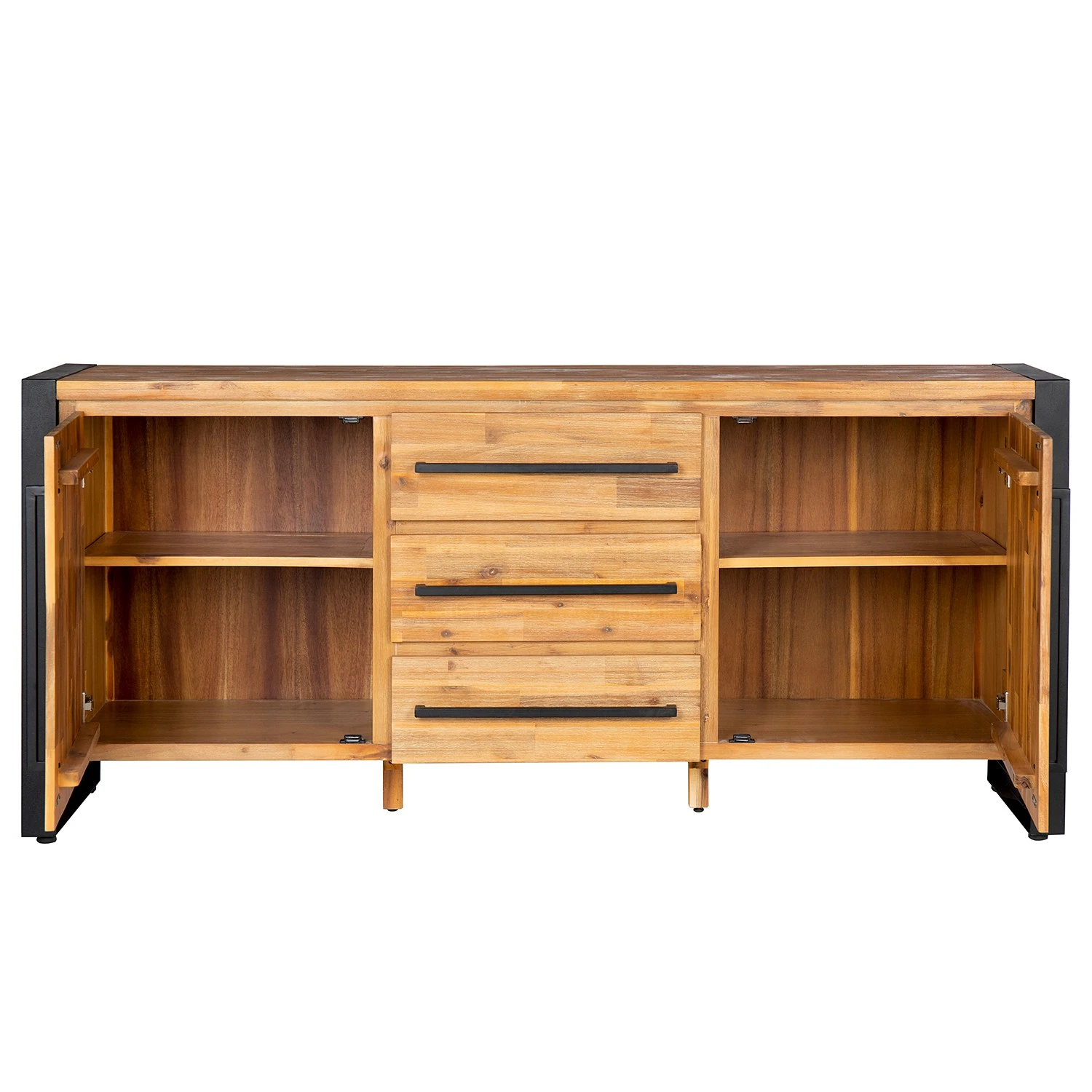 Ars manufacti Sideboard Urban Industry II - Akazie teilmassiv / Metall - Akazie / Schwarz 8 Ars manufacti Sideboard Urban Industry II - Akazie teilmassiv / Metall - Akazie / Schwarz – Bild 8