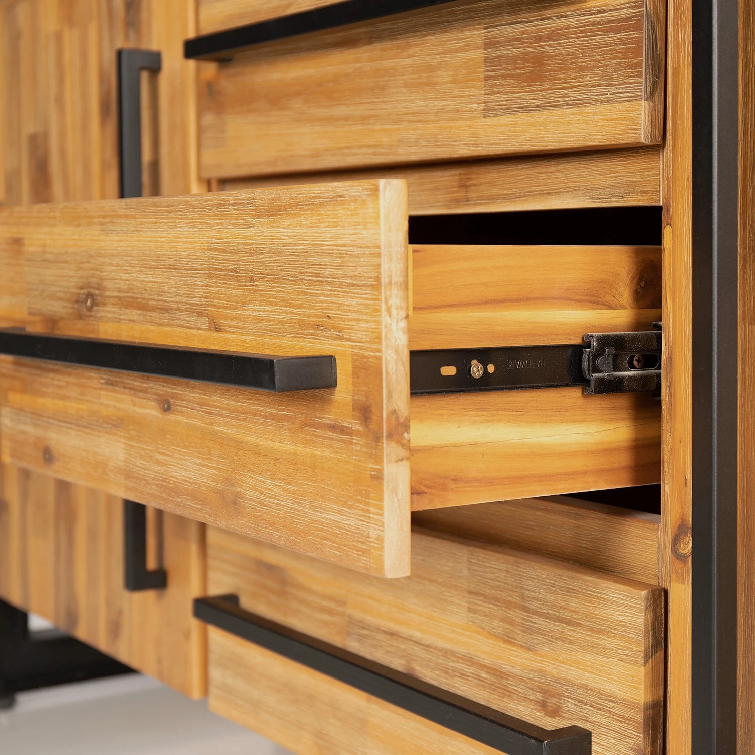 Ars manufacti Sideboard Urban Industry II - Akazie teilmassiv / Metall - Akazie / Schwarz 23 Ars manufacti Sideboard Urban Industry II - Akazie teilmassiv / Metall - Akazie / Schwarz – Bild 23