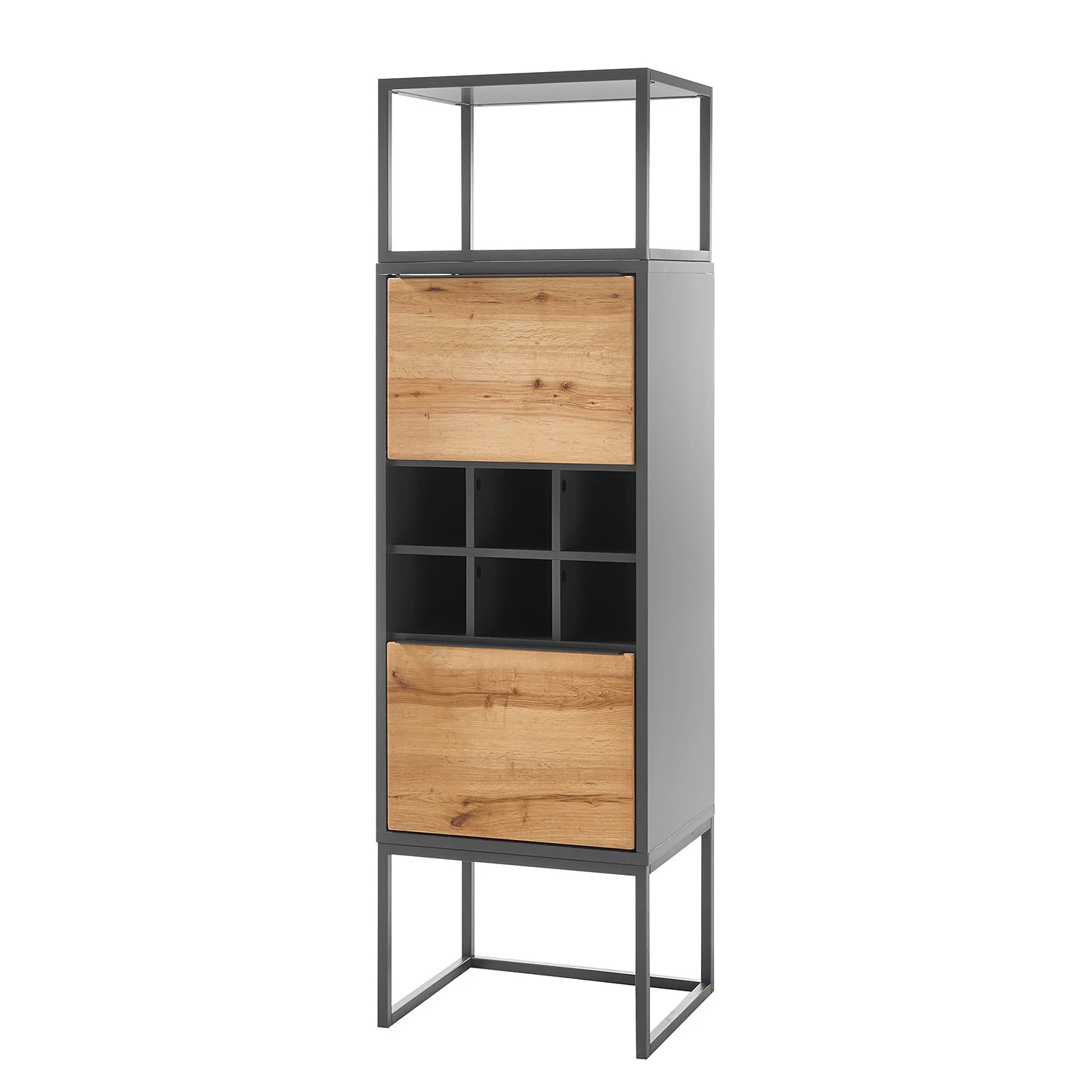 Red Living Wohnwand Barview I (3-teilig) - Echtholzfurnier - Eiche / Anthrazit 10 Red Living Wohnwand Barview I (3-teilig) - Echtholzfurnier - Eiche / Anthrazit – Bild 10