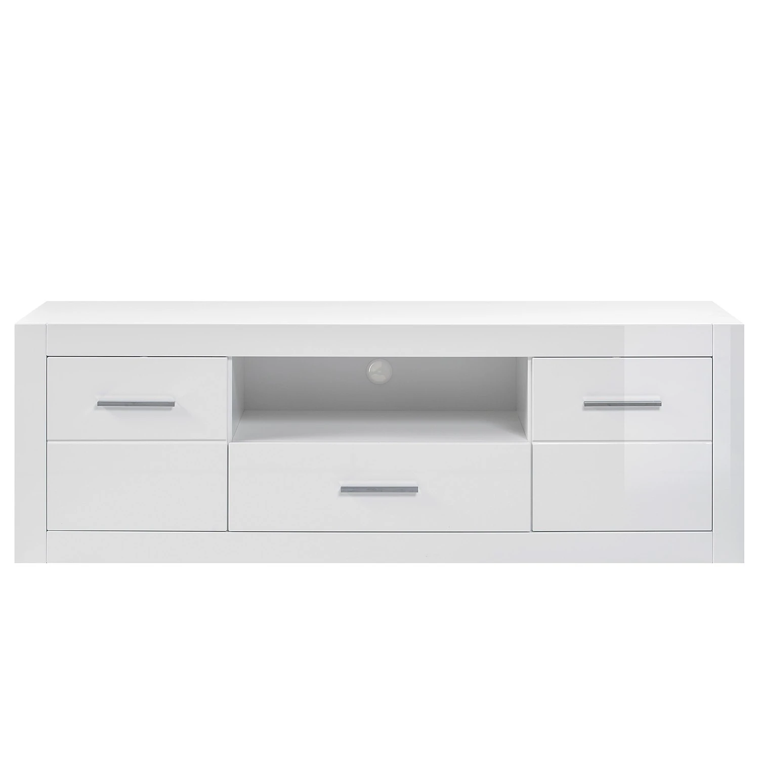 Loftscape TV-Lowboard Bricktown II - Hochglanz Weiß / Matt Weiß 4 Loftscape TV-Lowboard Bricktown II - Hochglanz Weiß / Matt Weiß – Bild 4