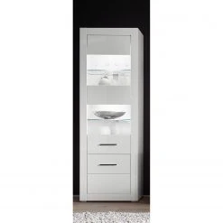 Loftscape Wohnwand Bricktown I (4-teilig) - Hochglanz Weiß / Matt Weiß -Wohnzimmermöbel boutique en ligne 1000224390 200904 12215200063 MOOD DETAILS P000000001000224390 mood