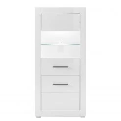 Loftscape Wohnwand Bricktown V (4-teilig) - Hochglanz Weiß / Matt Weiß -Wohnzimmermöbel boutique en ligne 1000224391 200925 18320200008 DETAILS P000000001000224391