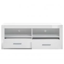 Loftscape Wohnwand Bricktown III (4-teilig) - Hochglanz Weiß / Matt Weiß -Wohnzimmermöbel boutique en ligne 1000224393 200925 18322700044 DETAILS P000000001000224393