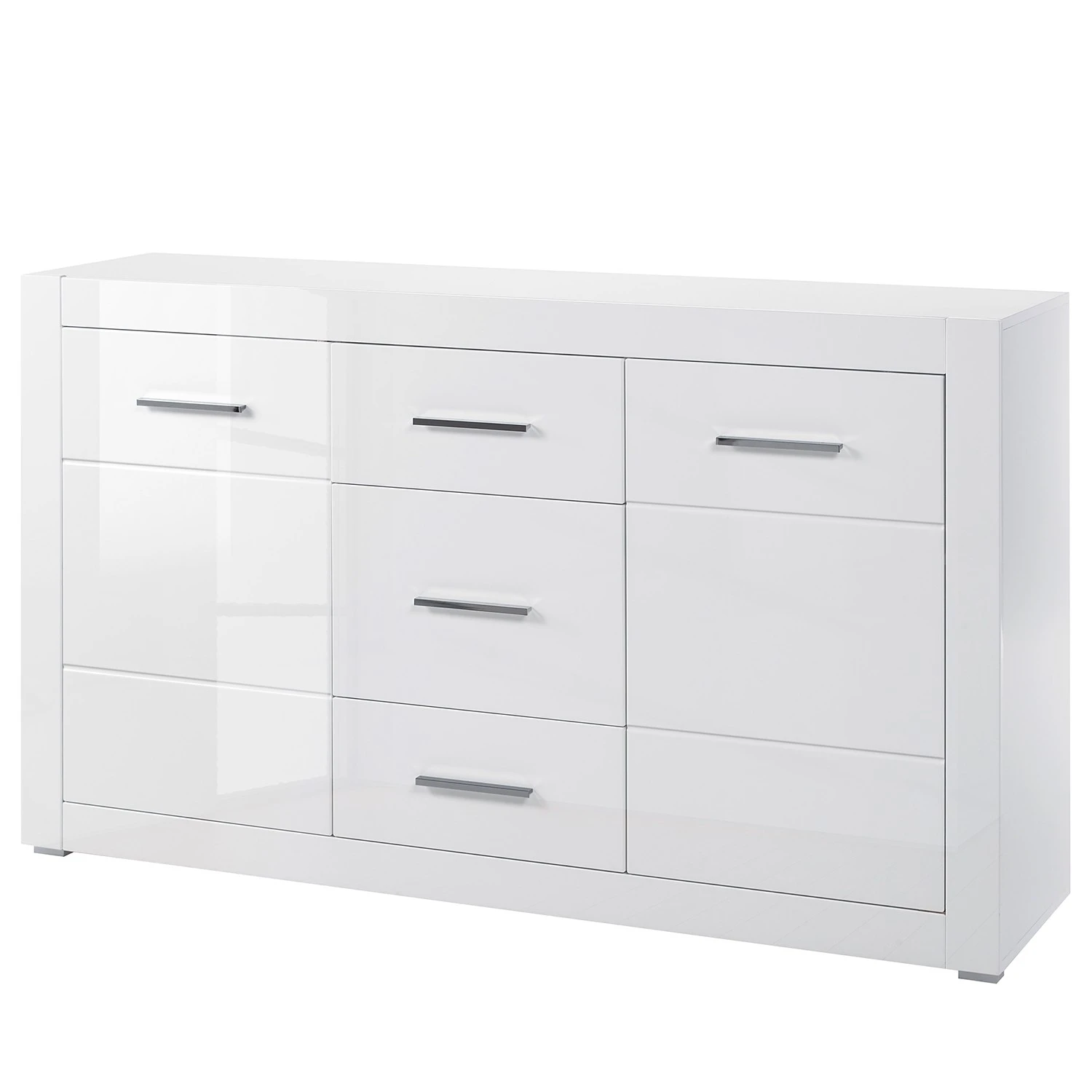 Loftscape Sideboard Bricktown II - Hochglanz Weiß / Matt Weiß 1 Loftscape Sideboard Bricktown II - Hochglanz Weiß / Matt Weiß