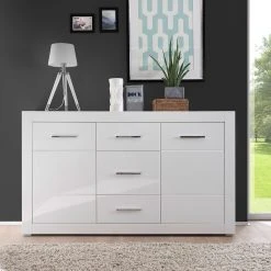 Loftscape Sideboard Bricktown II - Hochglanz Weiß / Matt Weiß 7 Loftscape Sideboard Bricktown II - Hochglanz Weiß / Matt Weiß -Wohnzimmermöbel boutique en ligne 1000224403 200904 12223700087 MOOD DETAILS P000000001000224403 mood