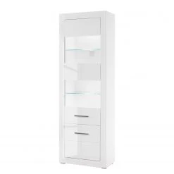 Loftscape Wohnwand Bricktown II (4-teilig) - Hochglanz Weiß / Matt Weiß -Wohnzimmermöbel boutique en ligne 1000224404 200904 12231100096 DETAILS P000000001000224404