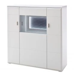 Loftscape Highboard Cassville - Matt Weiß / Anthrazit