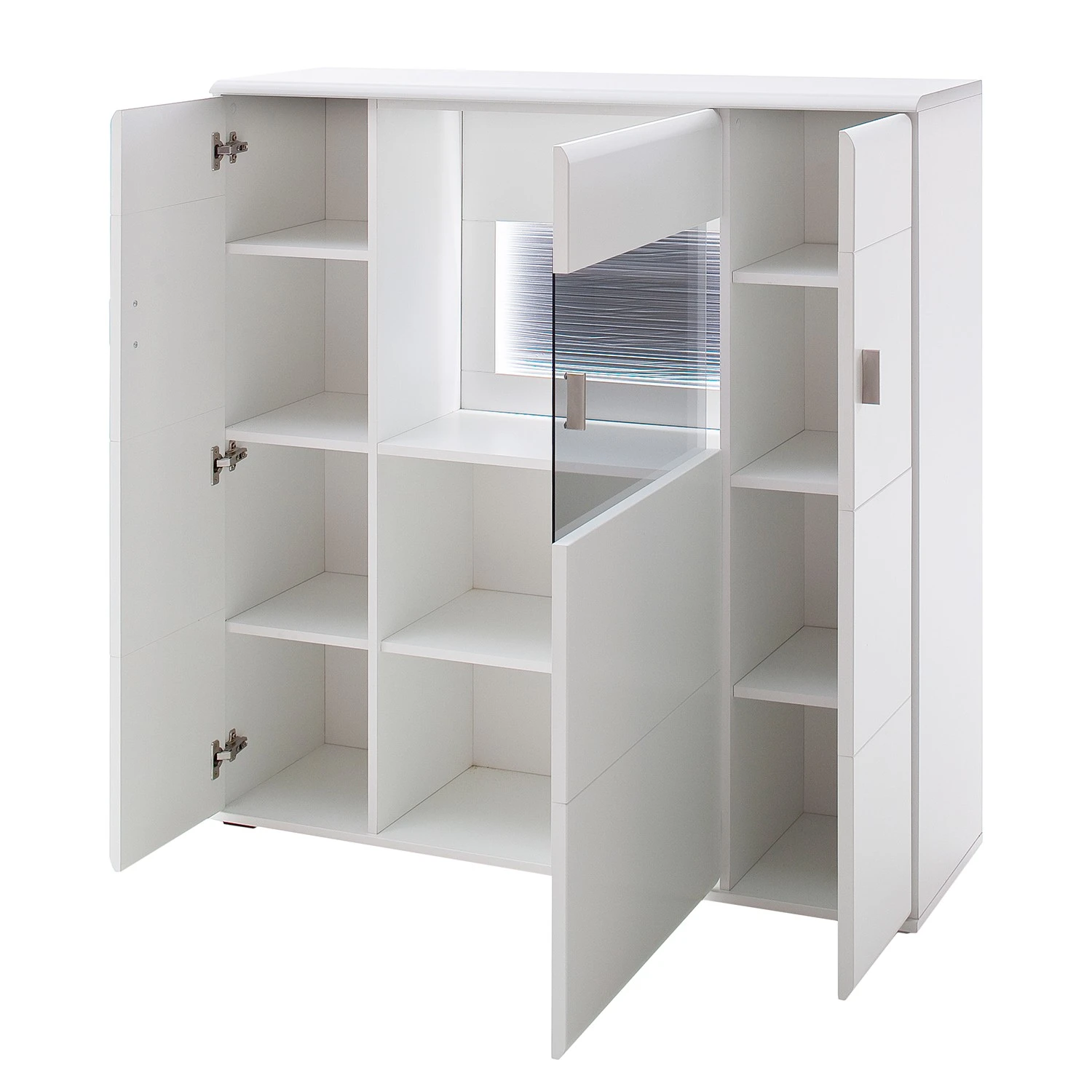 Loftscape Highboard Cassville - Matt Weiß / Anthrazit 4 Loftscape Highboard Cassville - Matt Weiß / Anthrazit – Bild 4