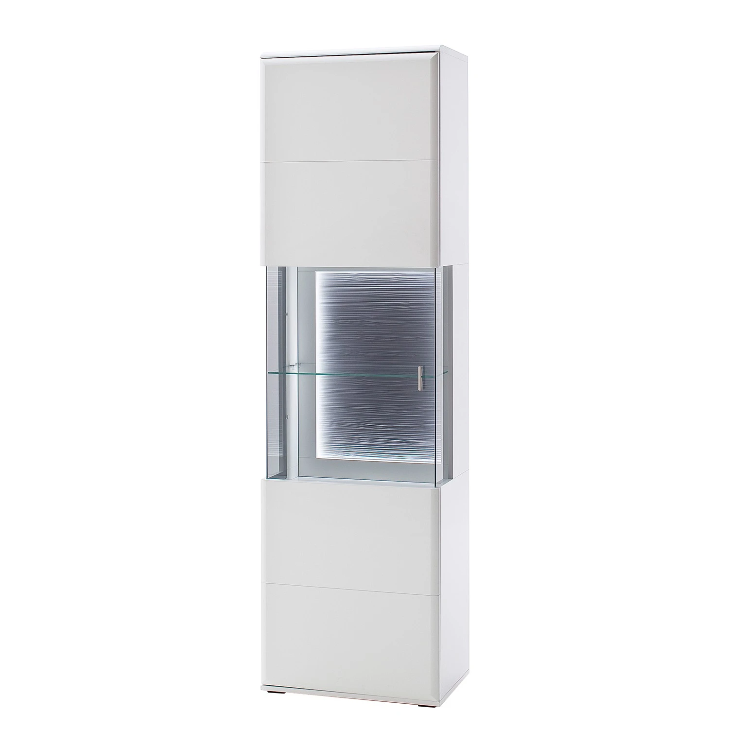 Loftscape Standvitrine Cassville - Matt Weiß / Anthrazit 1 Loftscape Standvitrine Cassville - Matt Weiß / Anthrazit