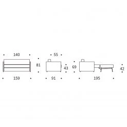Innovation Möbel Schlafsofa Olan - Webstoff - Stoff Twist: Granite 21 Innovation Möbel Schlafsofa Olan - Webstoff - Stoff Twist: Granite -Wohnzimmermöbel boutique en ligne 1000224419 200928 18503300019 SKETCH DETAILS P000000001000224419 sketch