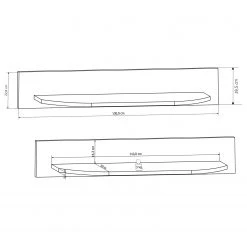 Fredriks Wandboard Karlsburg - Hochglanz Weiß / Altholz Dekor 11 Fredriks Wandboard Karlsburg - Hochglanz Weiß / Altholz Dekor -Wohnzimmermöbel boutique en ligne 1000224468 200902 06402200028 SKETCH DETAILS P000000001000224468 sketch