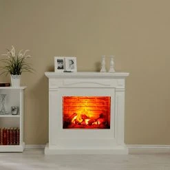 Ridgevalley Elektrokamin Calgary - Brilliantweiß - Einsatz Stein Dekor -Wohnzimmermöbel boutique en ligne 1000224507 200922 15394800103 MOOD DETAILS P000000001000224507 mood