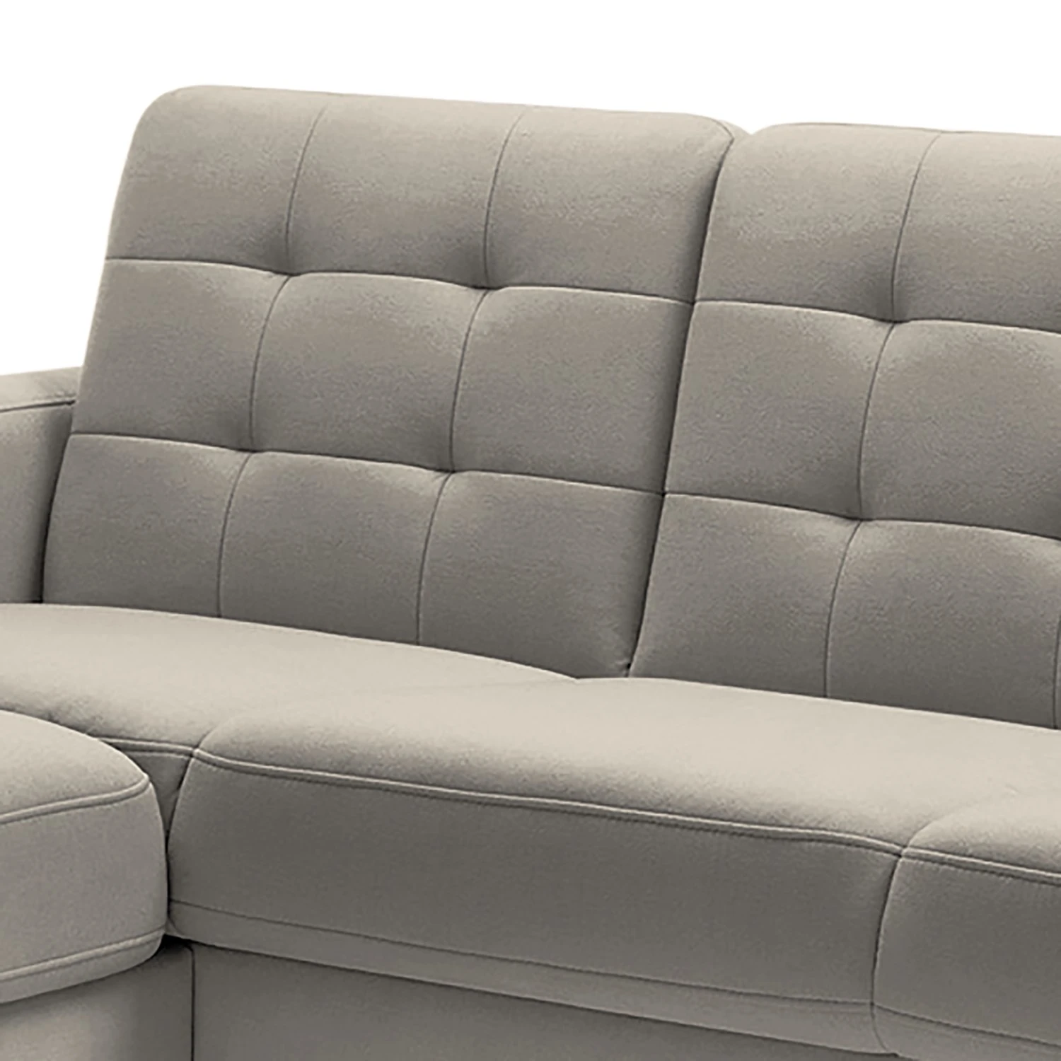 Fredriks Ecksofa Cropwell - Webstoff - Webstoff Ramse: Hellbraun - Longchair davorstehend links 8 Fredriks Ecksofa Cropwell - Webstoff - Webstoff Ramse: Hellbraun - Longchair davorstehend links – Bild 8